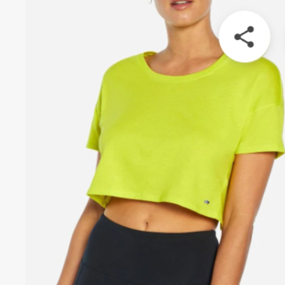 Black Women's Athletic Crop Top Sz. M